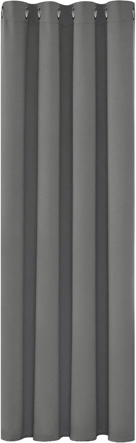Weiße Voile-Vorhänge (2er-Set) – Transparente Ösen-Paneele für Wohnzimmer, 245 x 140 cm