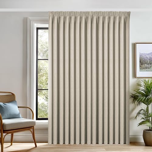 100 % Blickdichter Ösenvorhang – Schallschutz für Wohnzimmer