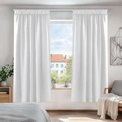 Kräuselband-Vorhänge – Blickdichte Vorhänge für Wohnzimmer