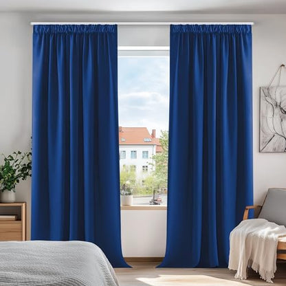 Blickdichte Kräuselband-Vorhänge – Schlafzimmer Thermovorhang