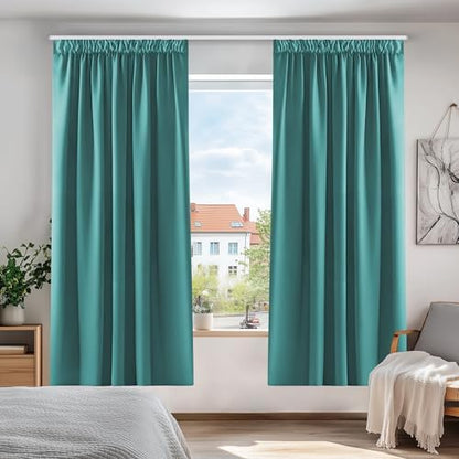 Blickdichte Kräuselband-Vorhänge – Schlafzimmer Thermovorhang