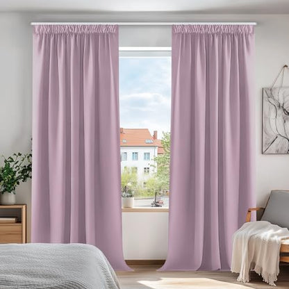 Kräuselband-Vorhänge – Blickdichte Vorhänge für Wohnzimmer