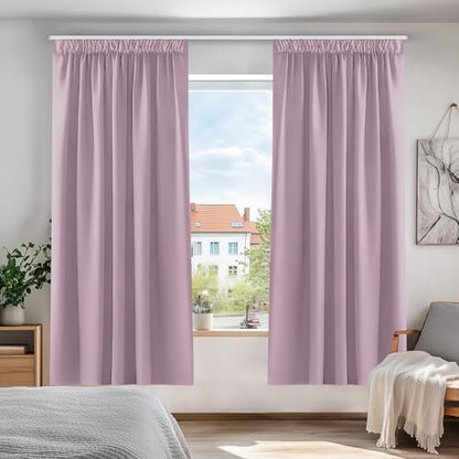 Kräuselband-Vorhänge – Blickdichte Vorhänge für Wohnzimmer