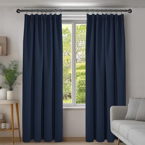 Blickdichte Kräuselband-Vorhänge – Schlafzimmer Thermovorhang