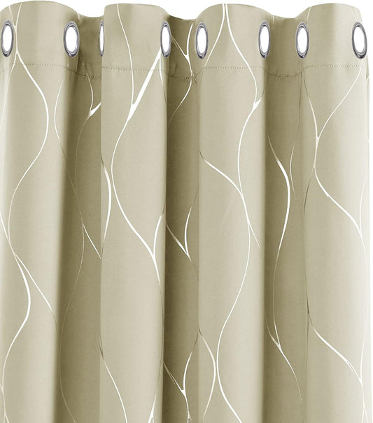 Verdunkelungsvorhang mit Linien-Design