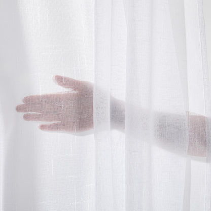 Transparente Ösenvorhänge Wohnzimmer – Voile-Vorhang