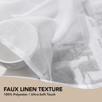 Transparente Ösenvorhänge Wohnzimmer – Voile-Vorhang